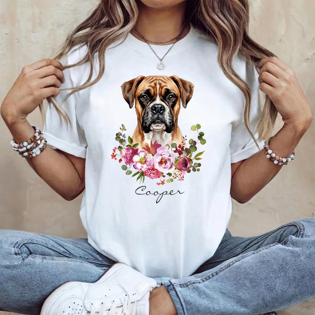 T-shirt Boxeur à l'aquarelle (Créateur téléchargé)