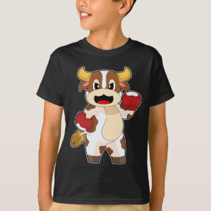T-shirt Boxeur de vache Gants de boxe Boxe
