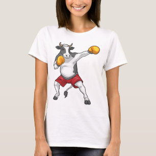 T-shirt Boxeur de vache Gants de boxe Boxe