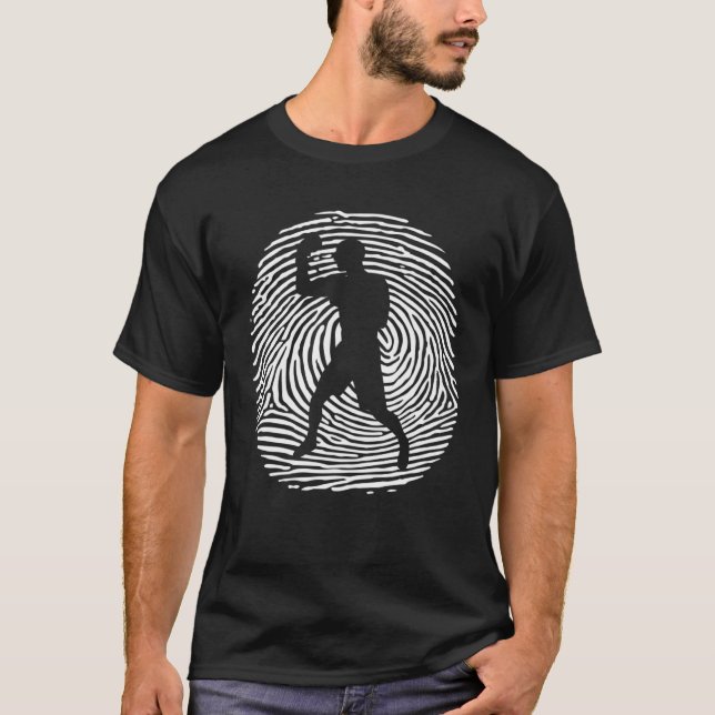T-shirt Boxeur d'empreinte ADN de boxe (Devant)