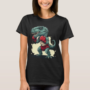 T-shirt Boxeur Dinosaure Boxeur Dino Kickboxing T-rex Boxe