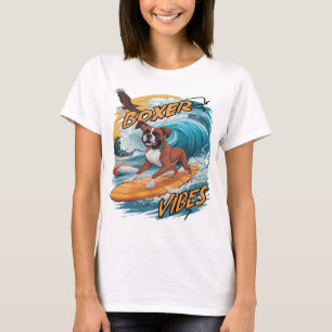 T-shirt Boxeur majestueux surfeur conquérant les vagues