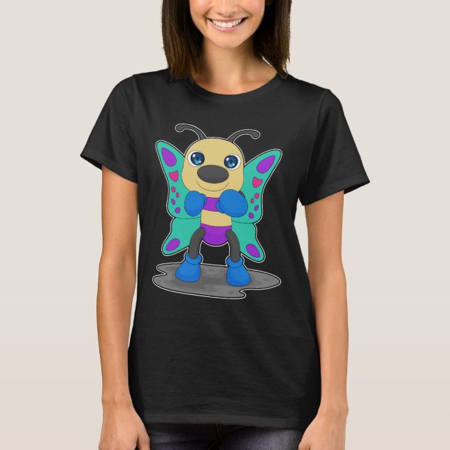 T-shirt Boxeur papillon Gants de boxe (Devant)