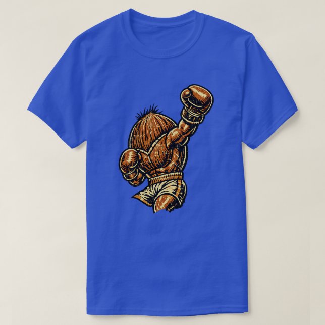 T-shirt Boxeur poids lourd à la noix de coco — Combattant  (Design devant)