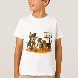 T-shirt Boxeurs jouant au basket