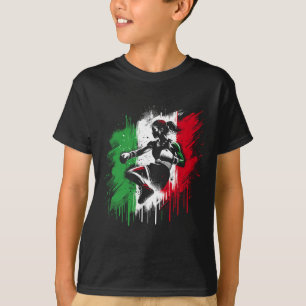 T-shirt Boxeuse italienne - Fille de kickboxing Italie