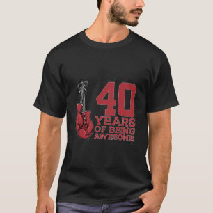 T-shirt BOXING 40 ANS D'ÊTRE UN BOXER INCROYABLE 40ème NAI