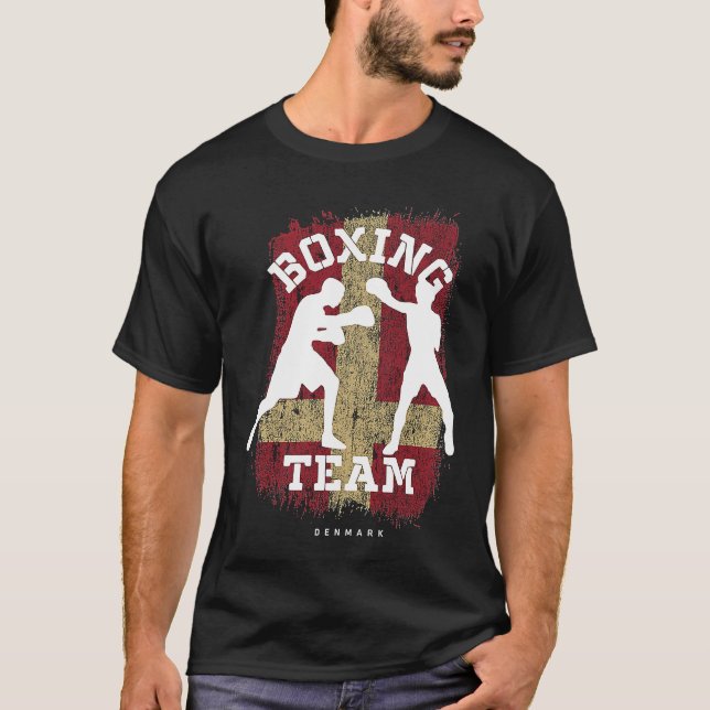 T-shirt Boxing Denmark Combat Sports Fighter Boxing (Devant)
