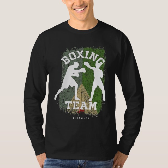 T-shirt Boxing Djibouti Combat Sports Fighter Boxing (Devant)