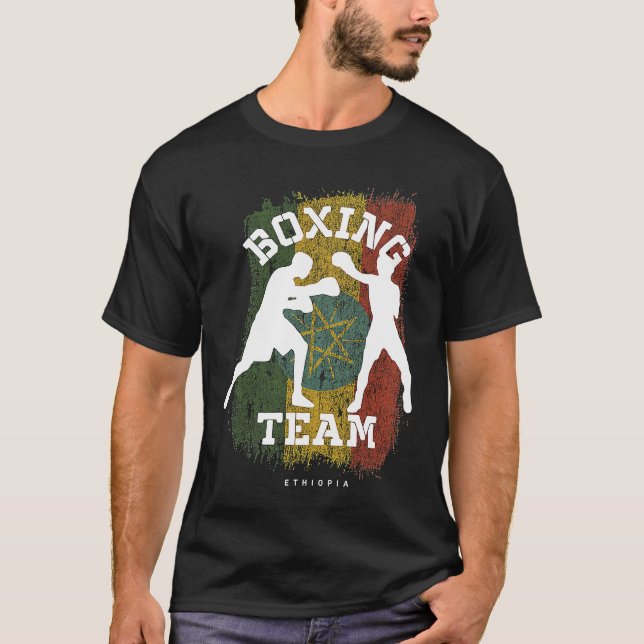T-shirt Boxing Ethiopia Combat Sports Fighter Boxing (Devant)