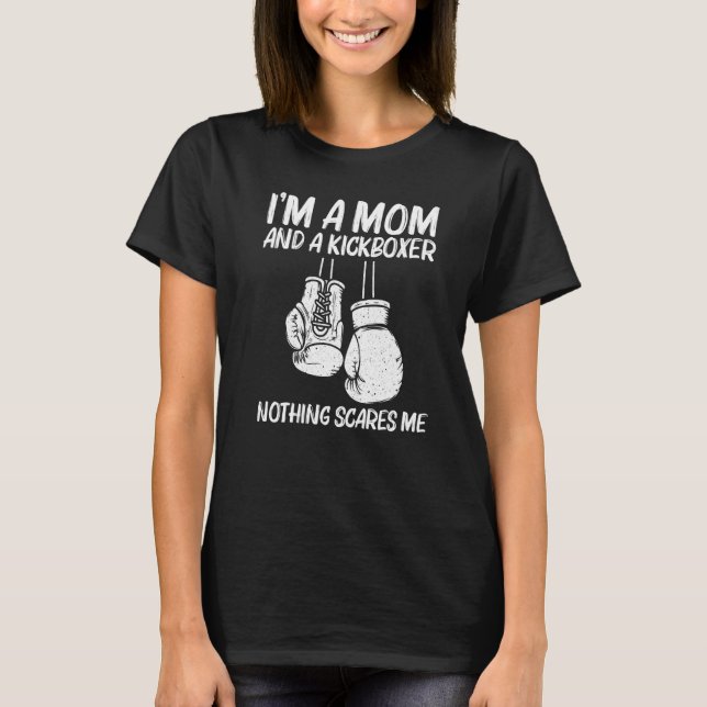 T-shirt Boxing For Mom Mama Kickboxing Coach Boxer Gloves (Devant)