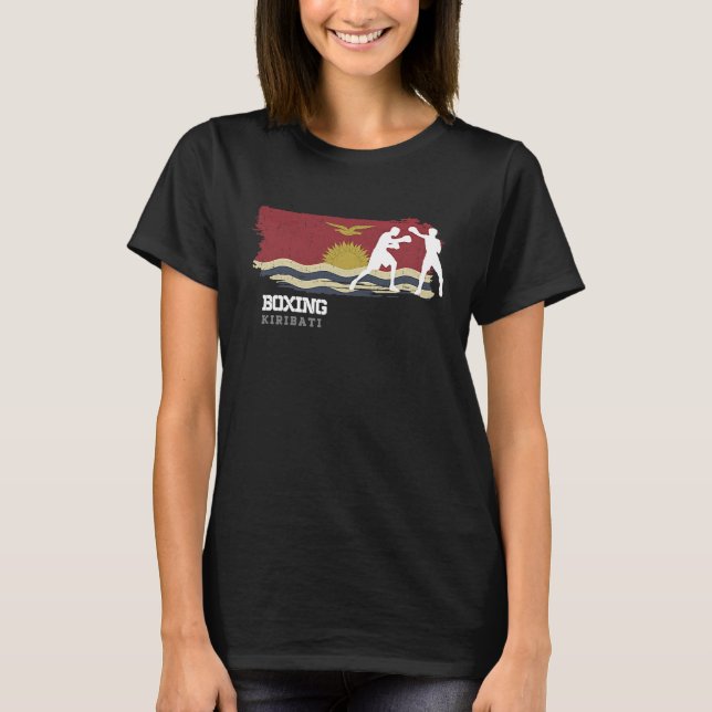 T-shirt Boxing Kiribati Combat Sports Fighter Boxing (Devant)