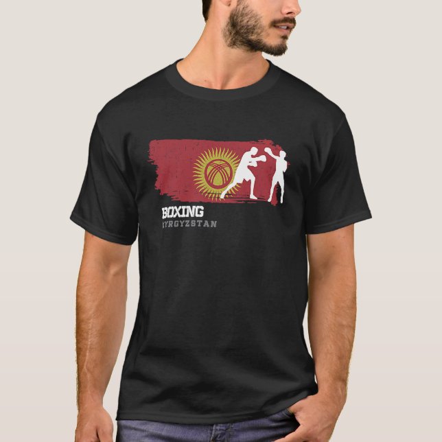 T-shirt Boxing Kyrgyzstan Combat Sports Fighter Boxing (Devant)