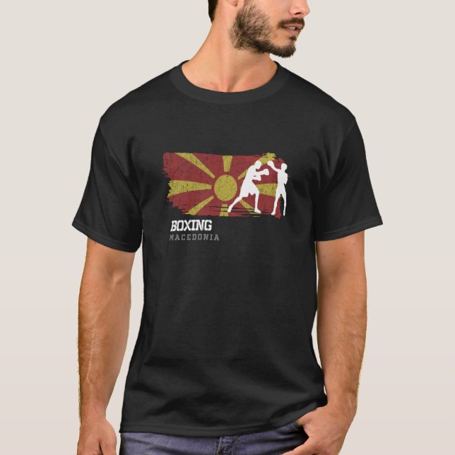 T-shirt Boxing Macedonia Combat Sports Fighter Boxing  1 (Devant)