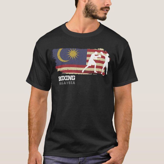 T-shirt Boxing Malaysia Combat Sports Fighter Boxing (Devant)