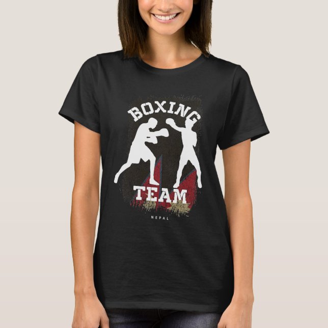 T-shirt Boxing Nepal Combat Sports Fighter Boxing (Devant)