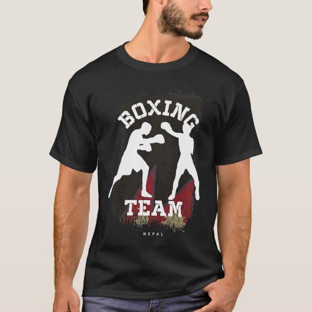 T-shirt Boxing Nepal Combat Sports Fighter Boxing (Devant)