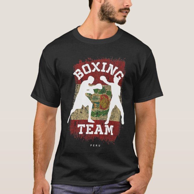 T-shirt Boxing Peru Combat Sports Fighter Boxing (Devant)