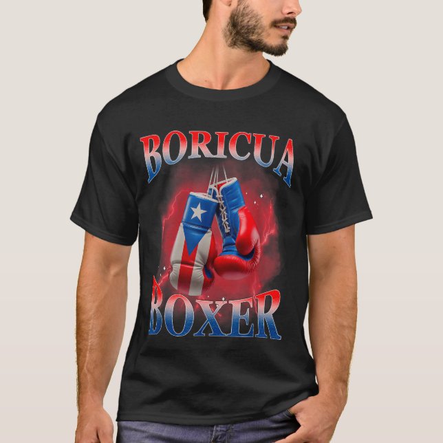 T-shirt Boxing Puerto Rico Boricua Boxer Puerto Rican  (Devant)