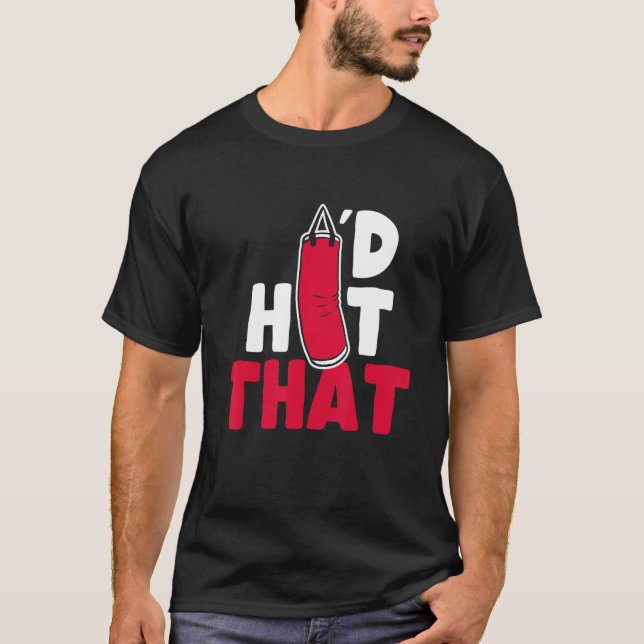 T-shirt Boxing Punching Bag Je frappais ça (Devant)
