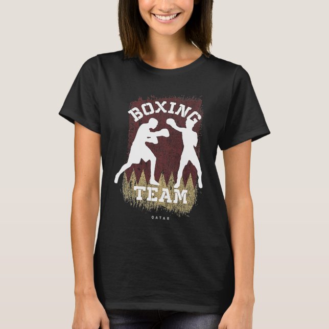 T-shirt Boxing Qatar Combat Sports Fighter Boxing (Devant)