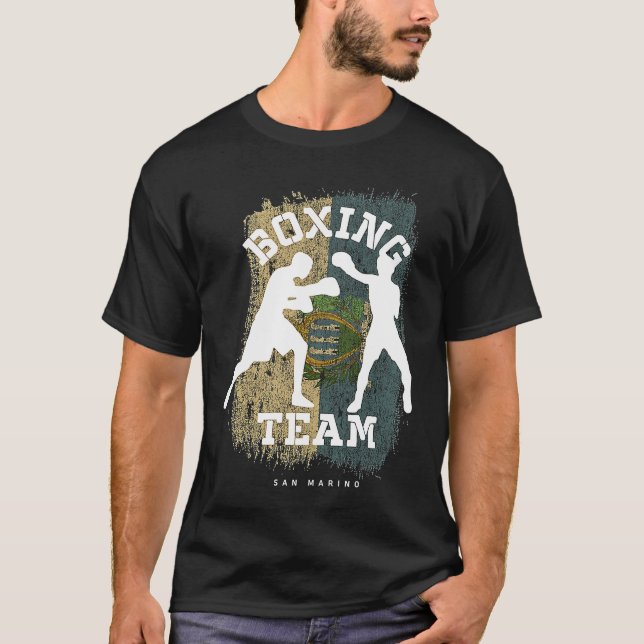 T-shirt Boxing San Marino Combat Sports Fighter Boxing (Devant)