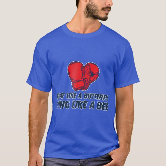 T-SHIRT BOXING SHIRT FLOTTANT COMME UN BOUTEILLON S'INSTAL (Devant)