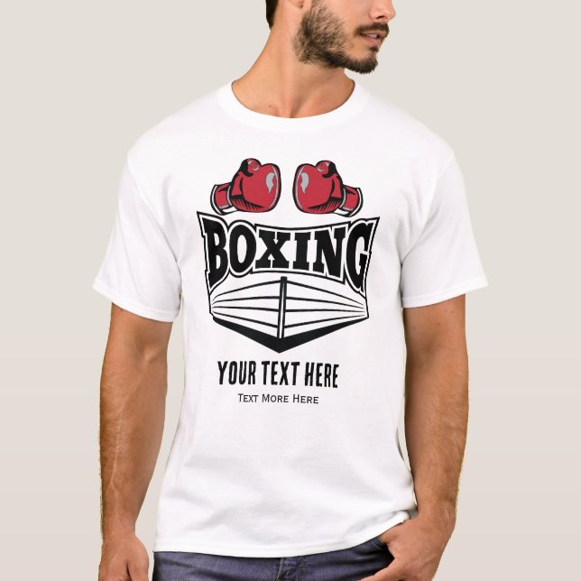 T-shirt Boxing Sport Power and Fighting Design (Devant)