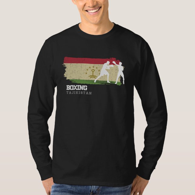 T-shirt Boxing Tajikistan Combat Sports Fighter Boxing (Devant)