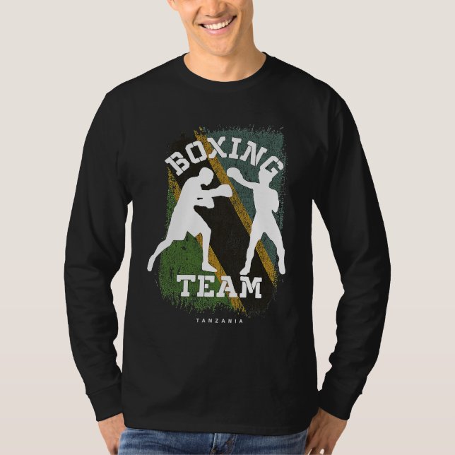 T-shirt Boxing Tanzania Combat Sports Fighter Boxing (Devant)