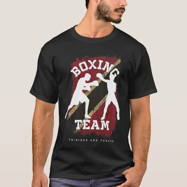 T-shirt Boxing Trinidad & Tobago Combat Sports Fighter Box (Devant)