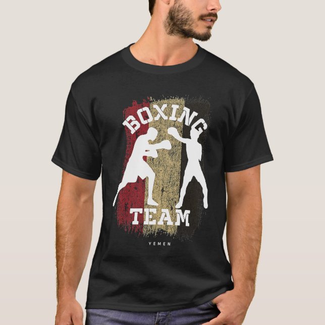 T-shirt Boxing Yemen Combat Sports Fighter Boxing (Devant)