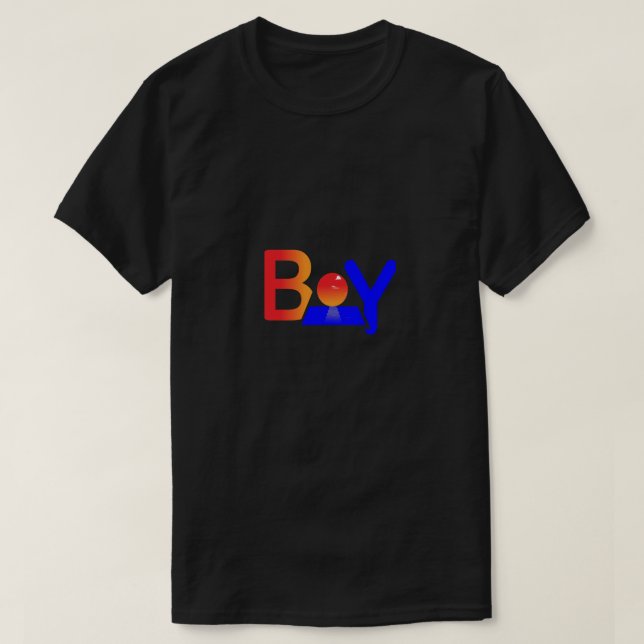 T-Shirt BOY / BAY – Logo Gras à Double Sens (Design devant)