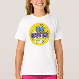 T-shirt Boy Comic Book Superhero Baby shower Big Sister