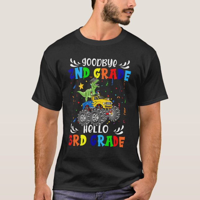 T-shirt Boy Goodbye Second Grade Hello Troisième Grade Gra (Devant)