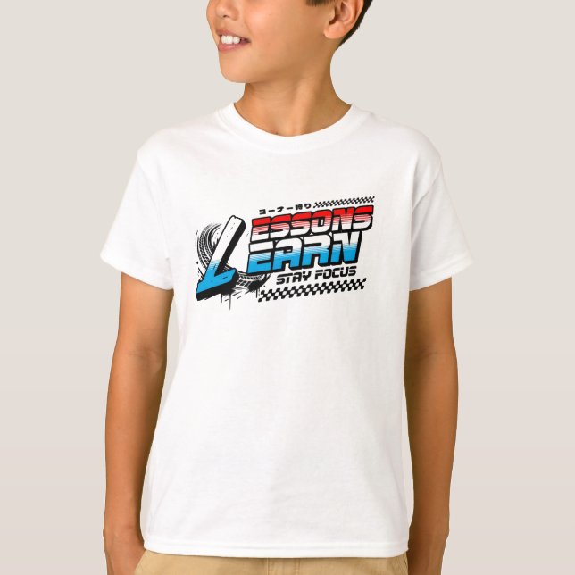 T-SHIRT BOY KIDS FOCUS LESSONS LEARN JERSEY T SHIRT  (Devant)