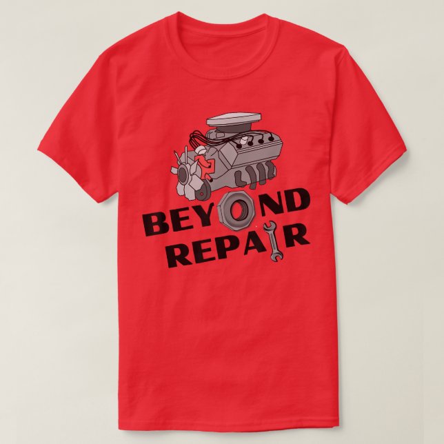 T-shirt Boy Racer Car Lovers Petrol Head Mechanic Engine R (Design devant)