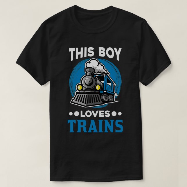 T-shirt Boy Train Locomotive (Design devant)