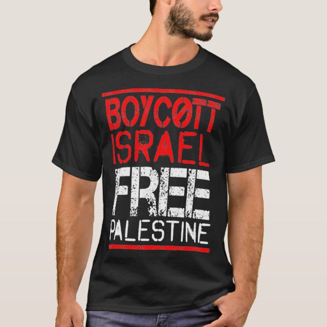 T-shirt Boycott Israel Palestine Gaza War Awareness  (Devant)