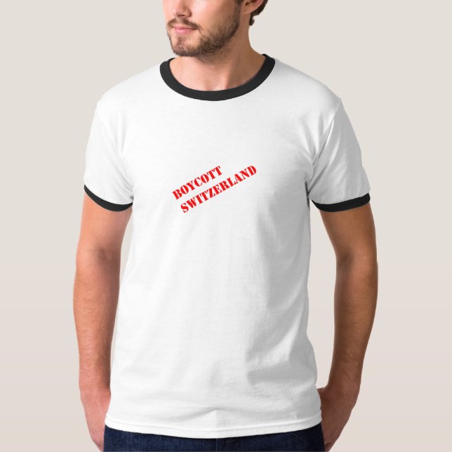 T-shirt Boycott Suisse ! (Devant)