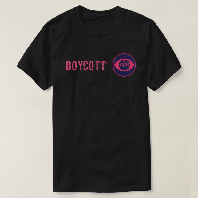 T-shirt Boycottez CBS (Design devant)