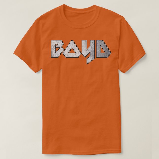 T-shirt Boyd en métal lourd (Design devant)