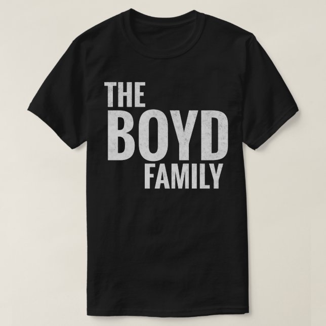 T-shirt Boyd Famille Boyd Nom Boyd Nom 1 (Design devant)