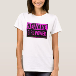 T-shirt BOYER L'Énergie De La Fille - Panneau De Danger D