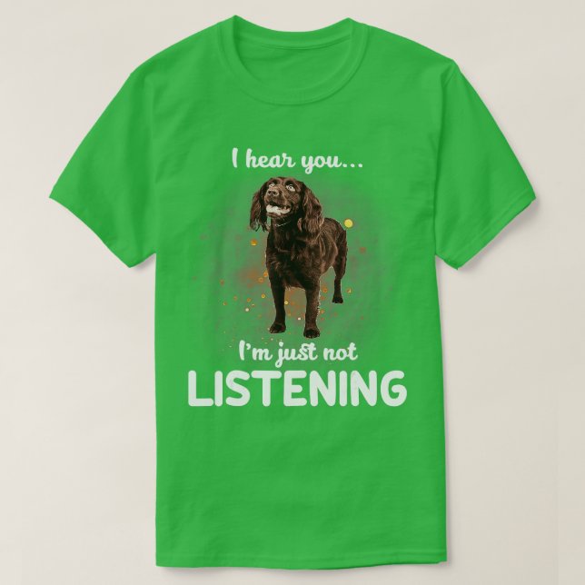 T-shirt Boykin Spaniel Je vous entends ne pas écouter (Design devant)