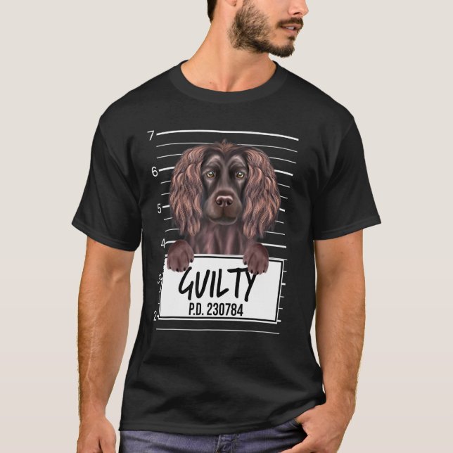 T-shirt Boykin Spaniel Mugshot Chien Coupable (Devant)