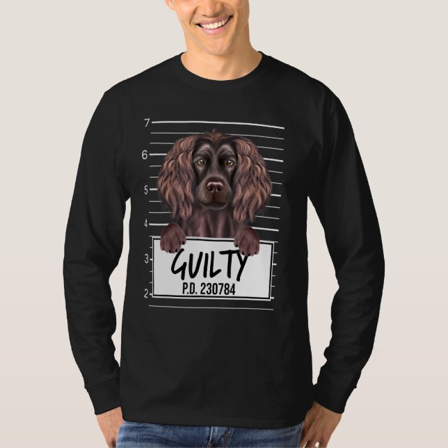 T-shirt Boykin Spaniel Mugshot Chien Coupable (Devant)