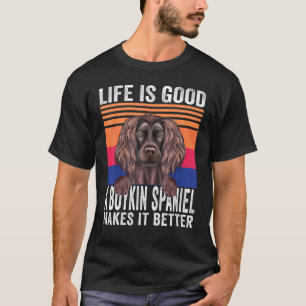 T-shirt Boykin Spaniels Rend Votre Vie Bonne Vintage