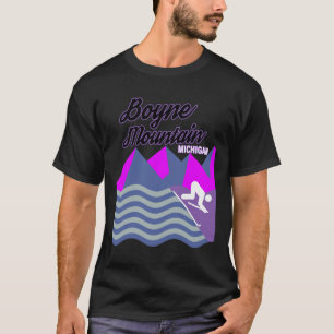 T-shirt Boyne Mountain Michigan Usa Station de ski Snowboa