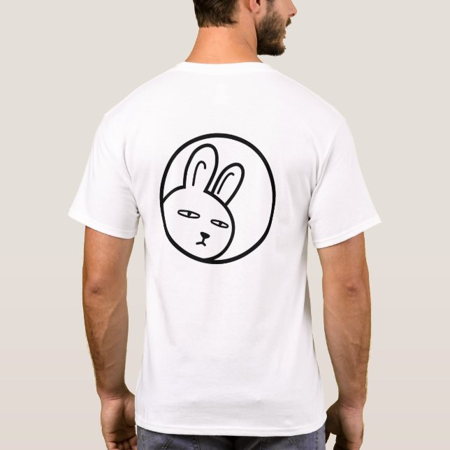 T-shirt BoyRabbit#z01 (Clip art of adolescent rabbit)  (Dos)